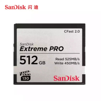 闪迪(SanDisk)512GB CFast 2.0卡 读525MB/s写450MB/s单反相机内存卡摄像机存储卡