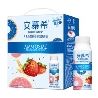 12月伊利安慕希草莓燕麦酸奶200g*10盒/提风味酸奶
