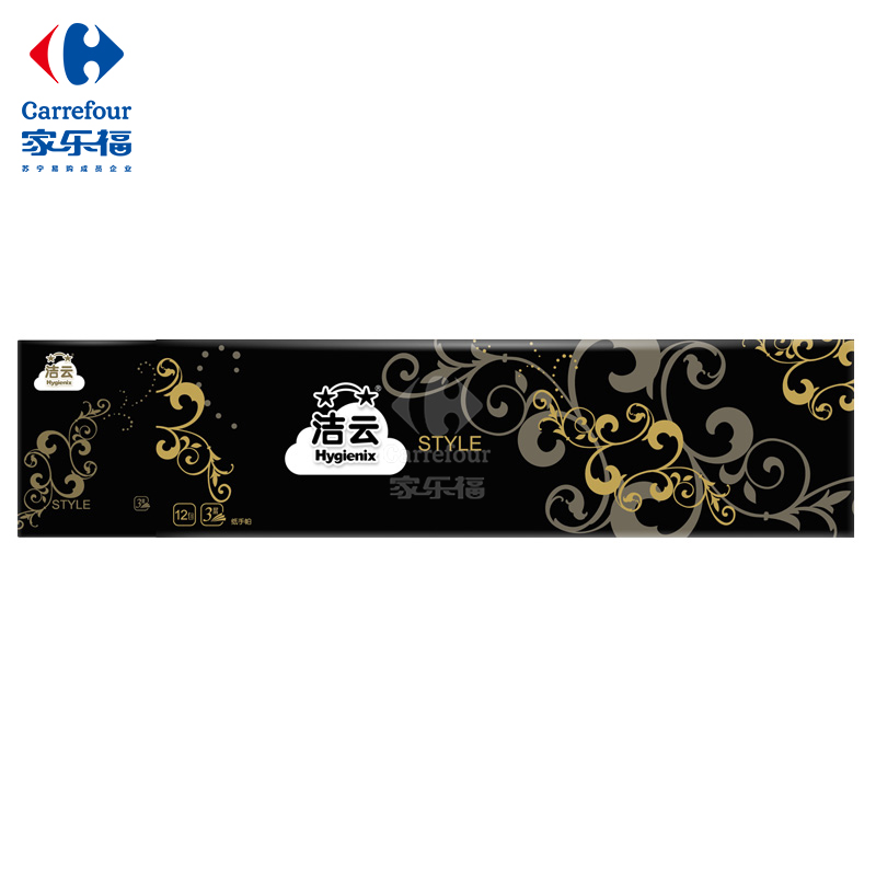 洁云 手帕纸 3层手帕纸-12包装