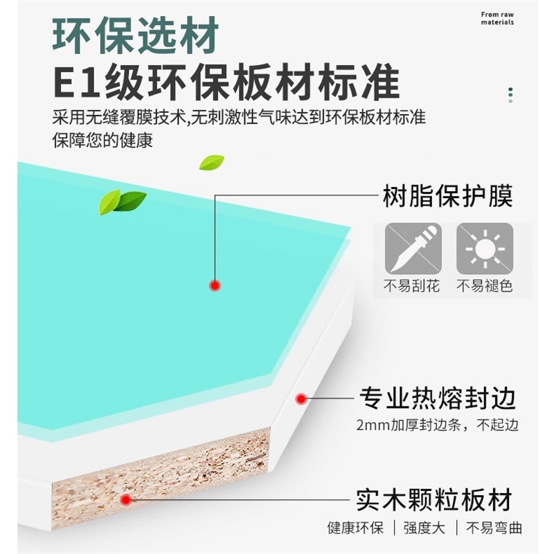 易企采 单人位 带午休折叠床办公桌大尺寸卡位职员屏风工位桌高清大图