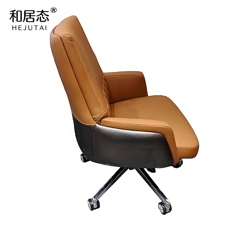 和居态 西皮大班椅 HJT-66148B 把高清大图