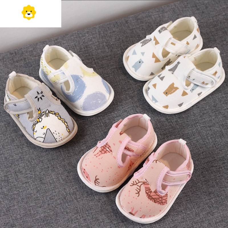 喻娄婴儿学步鞋软底男宝宝68个月10卡通可爱布鞋秋款婴幼儿鞋子