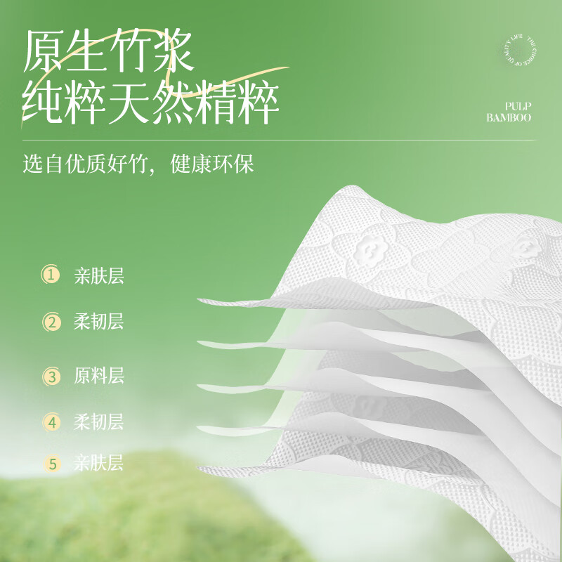 蓝漂浣馨抽纸280张云朵气垫压花5层加厚面巾纸 [整箱囤货]280张*24包高清大图