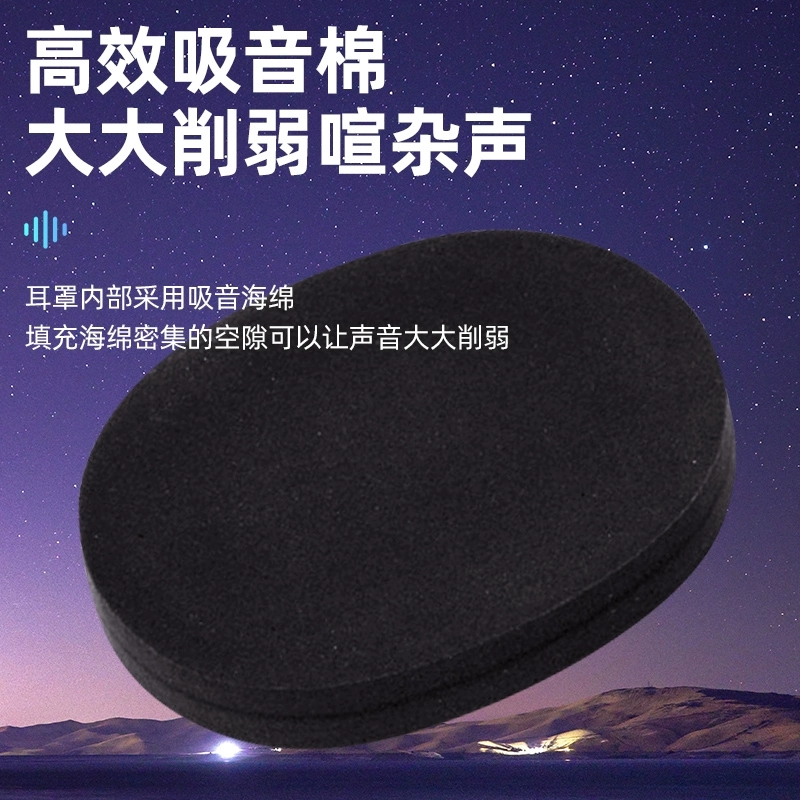 3M隔音耳罩X4A防噪音学习睡眠工厂专用头戴射击降音降噪高清大图