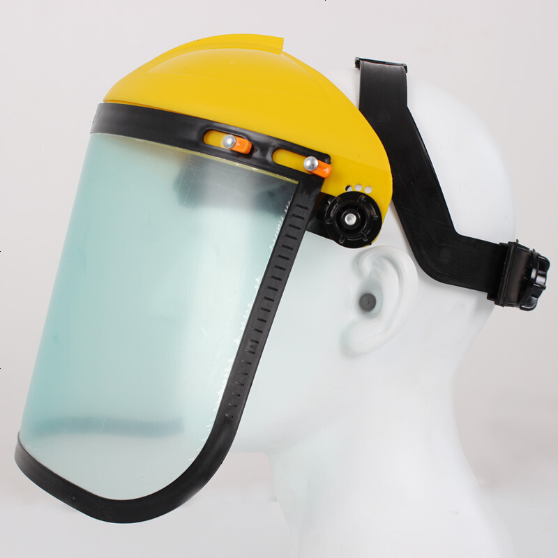定制透明防护面罩安全帽面屏面具打磨防冲击防飞溅隔热防护面具报价_