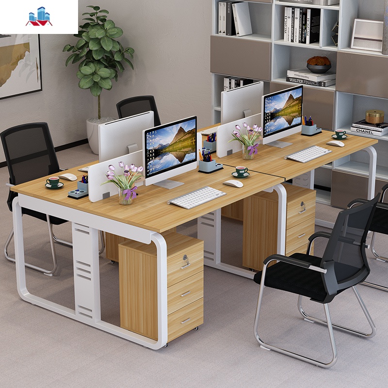 职员办公桌电脑桌2468人位员工桌屏风隔断卡座工作桌椅组合泰空仓参数