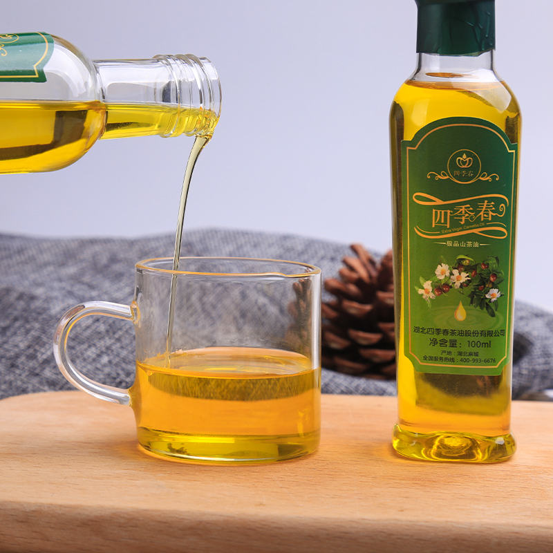 四季春 极品山茶油菜籽油盒装 100ml*3瓶 麻城特产