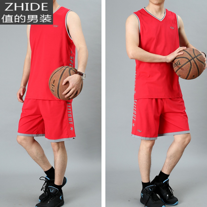 SUNTEK夏季健身跑步运动服男士无袖背心夏装速干夏天宽松休闲运动套装男马甲/背心高清大图