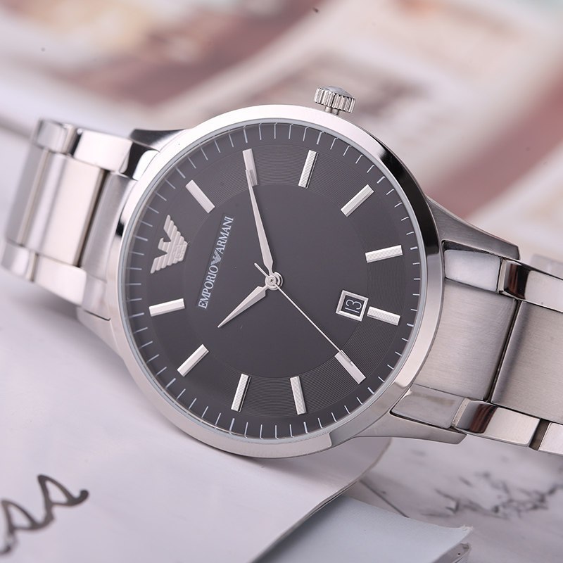 阿玛尼(EMPORIO ARMANI)手表经典商务休闲石英表男表 AR2457