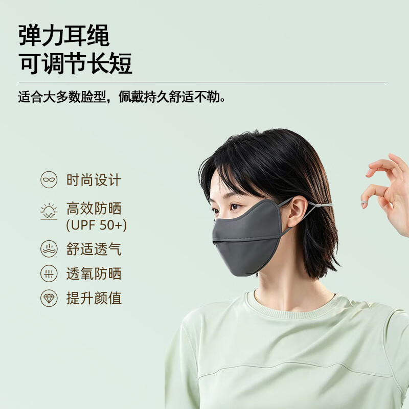 路悠悠透气护眼角防晒口罩XKZ143高清大图