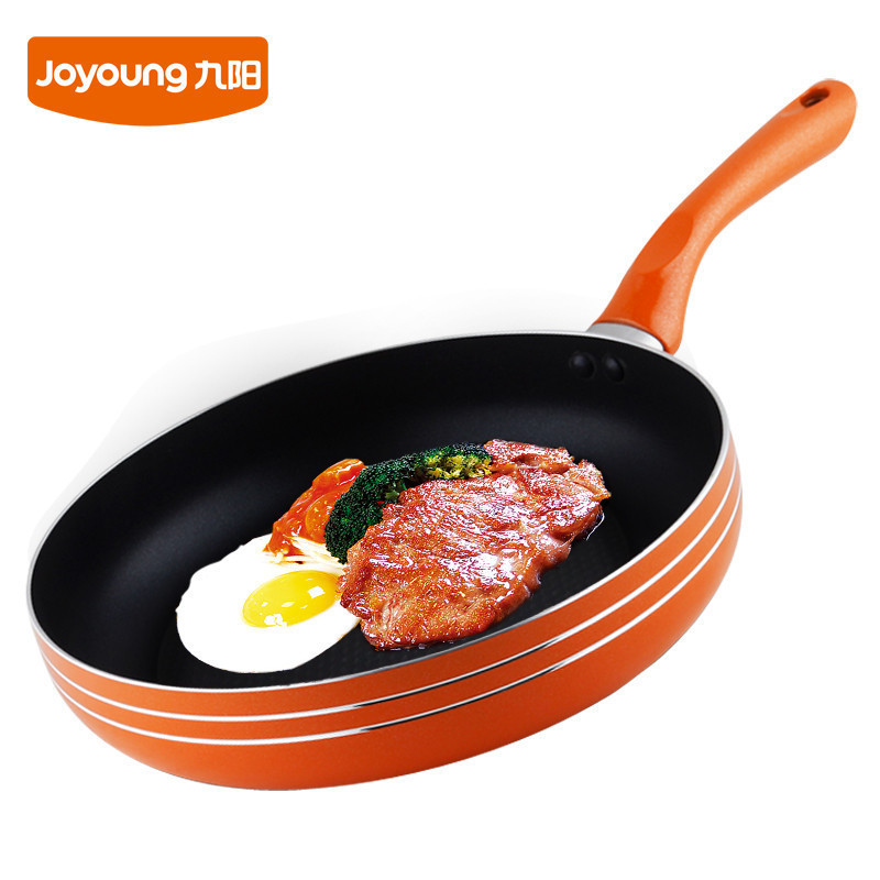 九阳(Joyoung)煎锅 JLW2601D 少油烟 不粘锅 煎蛋燃气电磁炉通用 牛排煎蛋烙饼煎