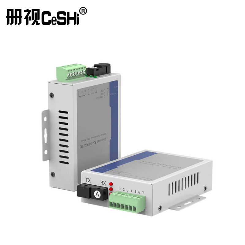 册视监控器材配件RS485/232 /422三合一转光纤收发器485转光纤延长器光端机CK-202204对高清大图