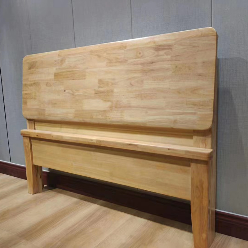 大嘉 橡木实木床1.8*2米床垫5CM 床头柜一个高清大图