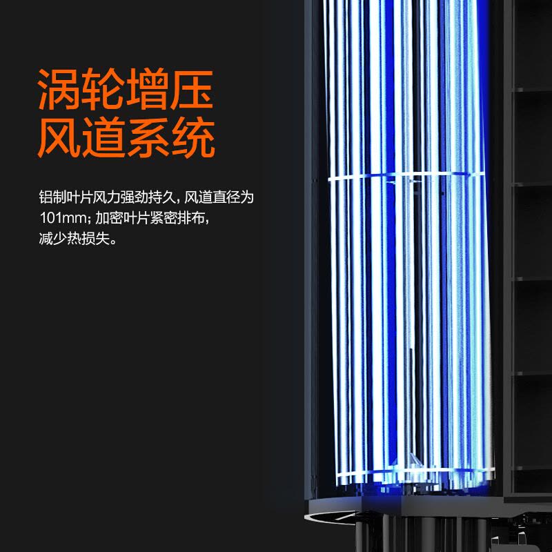 美的(Midea)取暖器 电暖器电暖气热风机塔式速热家用广角摇头暖风机暖风扇双档调节倾倒断电NTH20-17LW图片