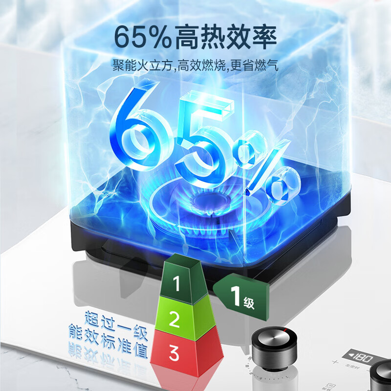万家乐小鲸喜超薄极曜W1烟灶套装 25立方变频定时烟灶联动 白色近吸油烟机5.0kw燃气灶具套装AH3X+AC7X液化气