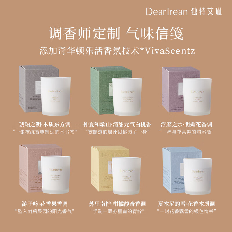 独特艾琳仲夏和歌山香氛蜡烛 50g/个高清大图
