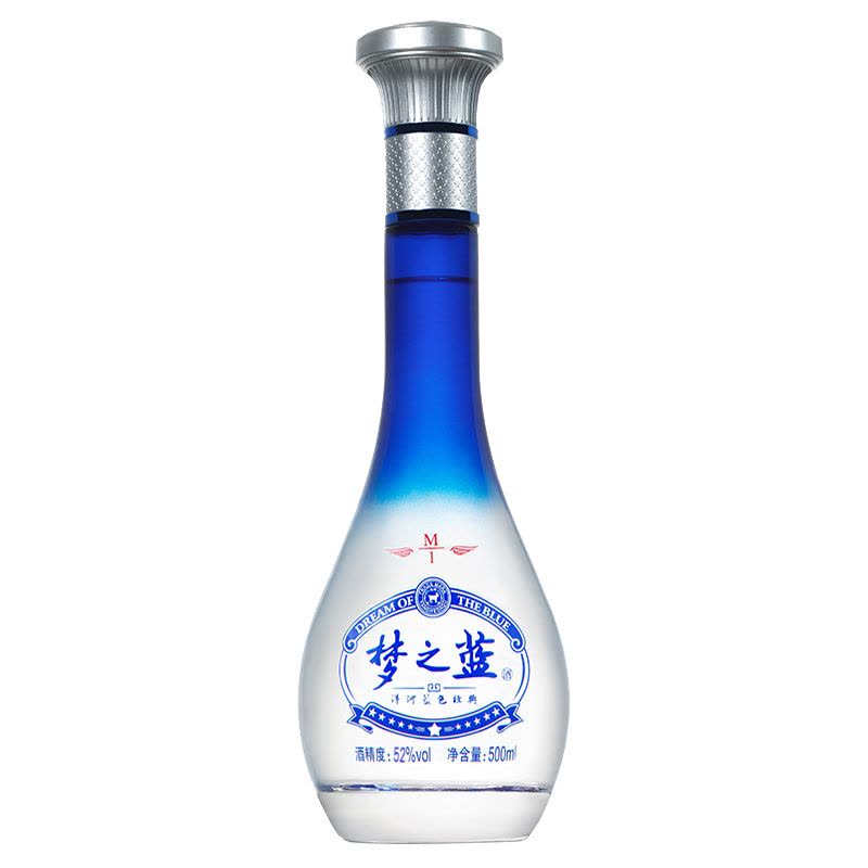 洋河(YangHe) 蓝色经典 梦之蓝M1 52度 500ml*4 整箱装 浓香型白酒 口感绵柔图片