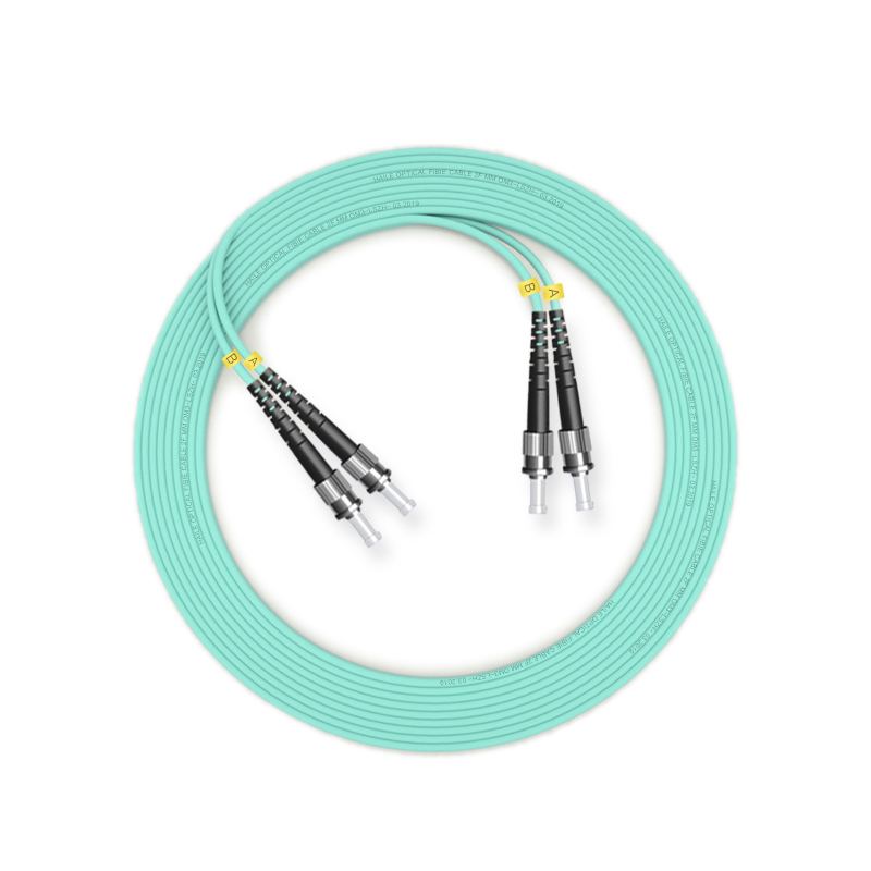 千天(QANTOP)光纤跳线 电信级光纤熔接收发器尾纤 光端机适用 ST-ST多模双芯OM4-QT-GXTX395