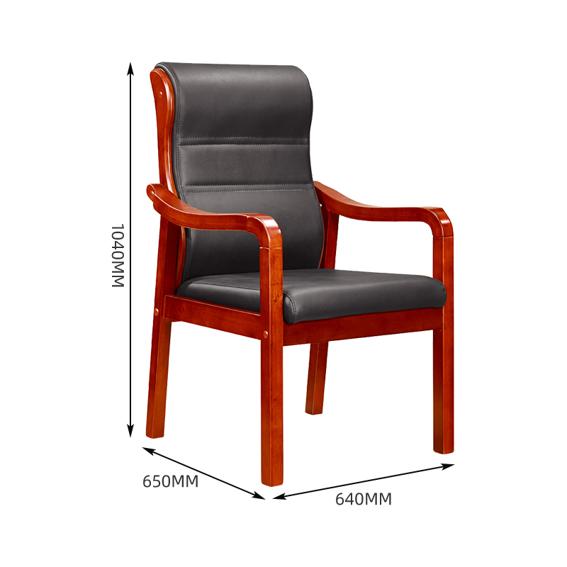 臻远 ZY5110307 办公会议椅办公皮椅电脑椅 黑色西皮高清大图