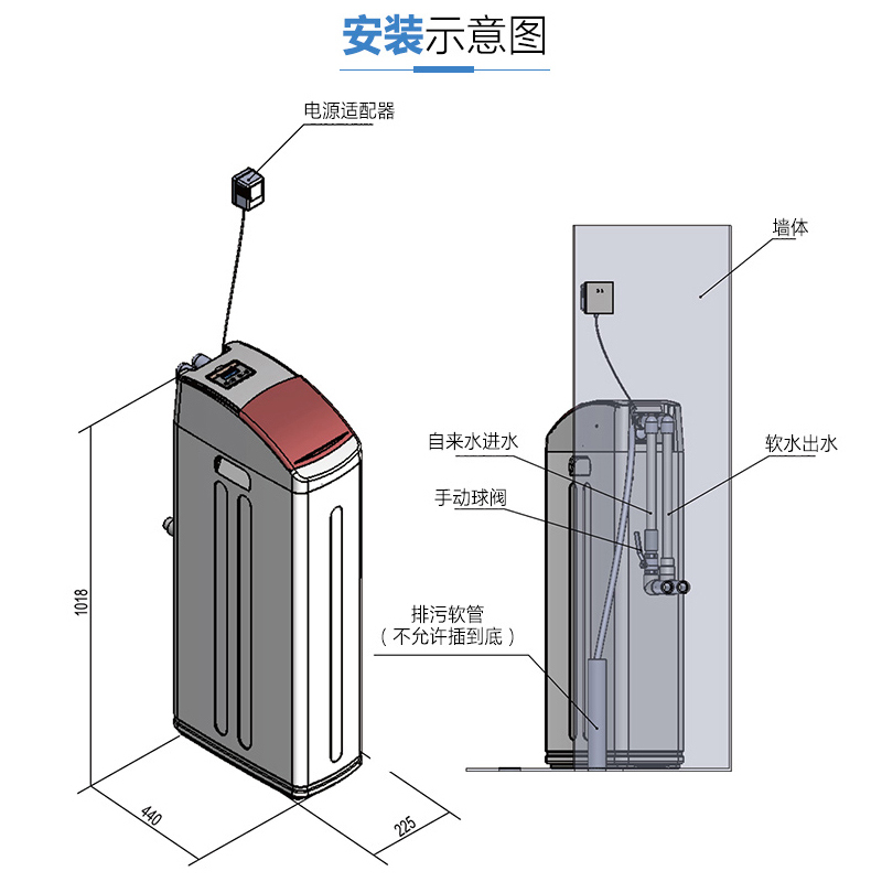 开能（Canature） 奔泰净水器全屋中央软水机 除水垢软化水质大流量家用别墅公寓 S04