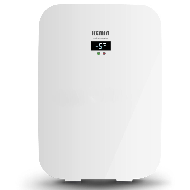 科敏KEMIN20L迷你型小冰箱车载冰箱便携租房学生宿舍制冷加热药品母乳冷藏保温箱 KM20L-双核数显版(白色)