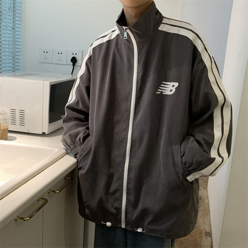 NEW LAKE春秋季外套男韩版潮流炸街嘻哈潮牌运动夹克开衫棒球服学生褂子潮夹克