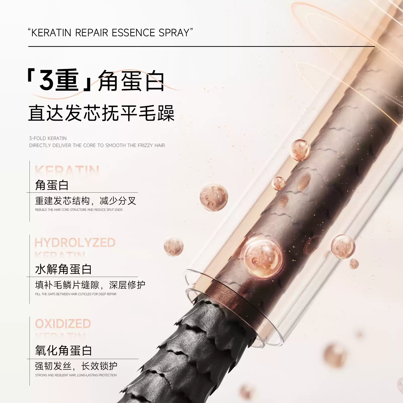弹动角蛋白修护精华喷雾100ml高清大图
