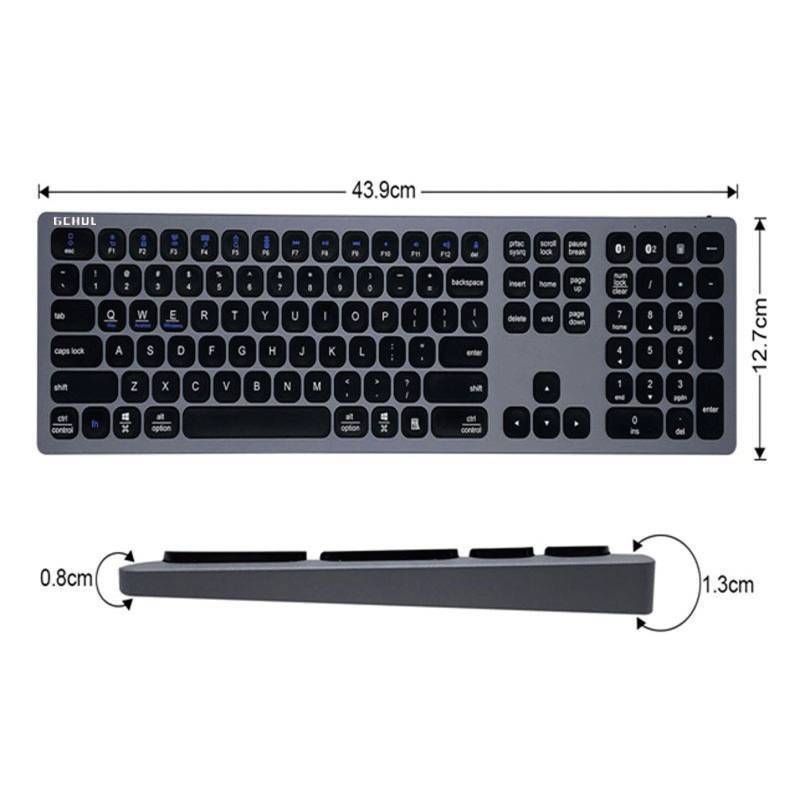 杰储(GCHUL) J120 无线 全铝合金 键盘 (计价单位:个) 黑色高清大图