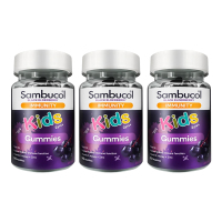 Sambucol黑接骨木软糖50粒 儿童维生素C VC蜂蜜+锌 增强体质疫力原装进口
