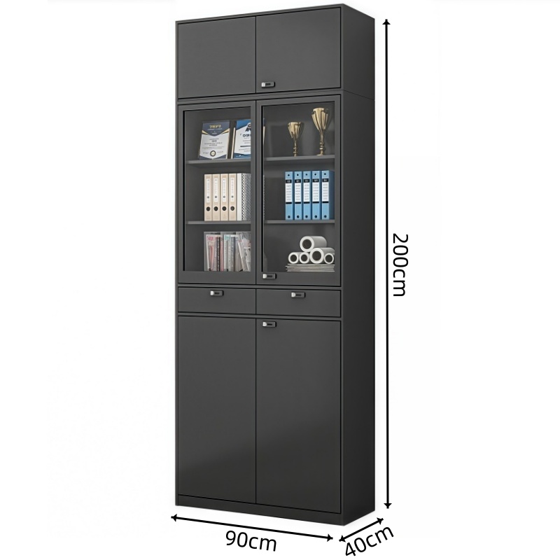 豫龙都 文件柜 中二斗顶柜 台高清大图