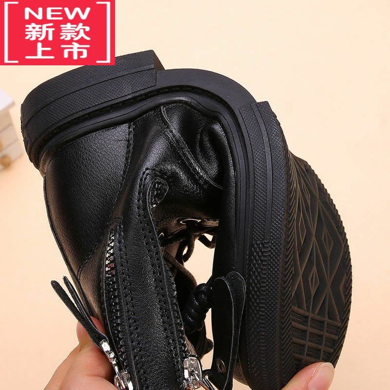 可莉允女童马丁靴2022年新款秋季二棉加绒儿童靴子秋冬款小女孩短靴童鞋图片