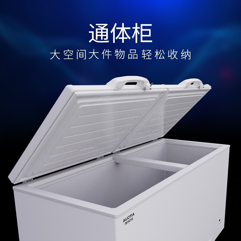 澳柯玛(AUCMA)商用低温大冰柜卧式速冻冷柜大容量冷冻柜BC/BD-520SND 皓月白