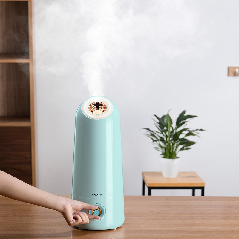 小熊bear加湿器薄荷蓝25w落地台面加湿两用5升大容量jsqc50f6视频