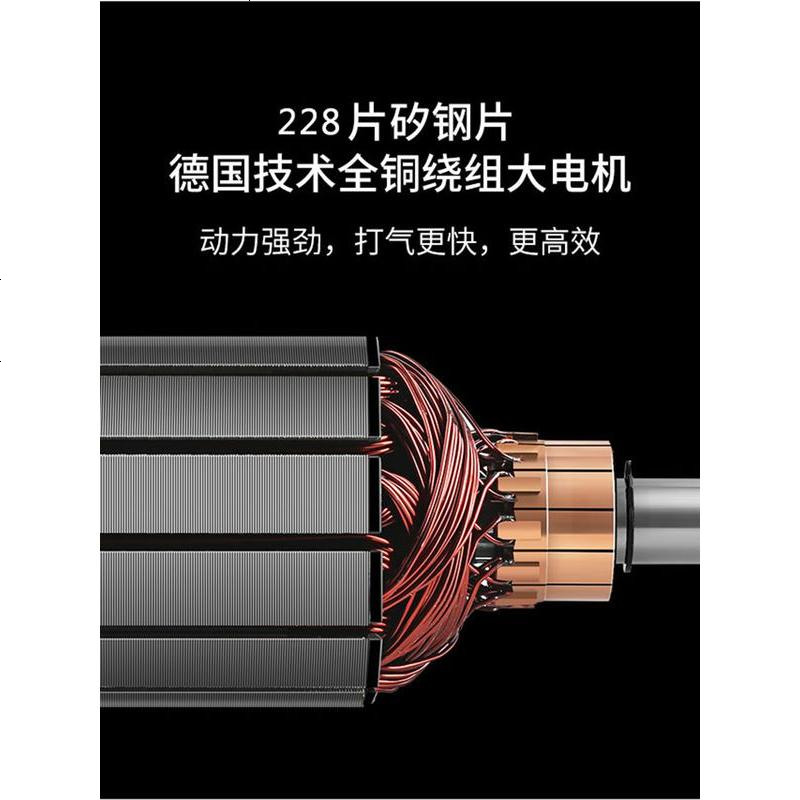 [补贴10%]车载充气泵双缸12v大功率高压汽车用打气泵冲气磅suv加气电动德国 12v双缸大功率气泵580w豪华版高清大图