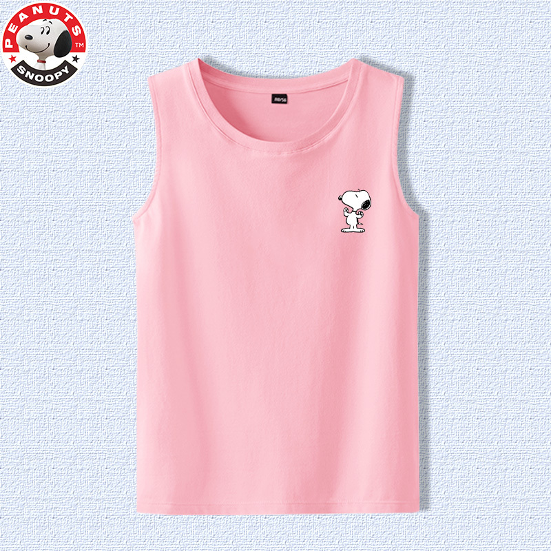 史努比(SNOOPY)儿童夏季跨栏背心男女童卡通印花背心TBX1