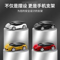 车载手机支架吸盘式仪表台多功能汽车用品手机座支架导航车模摆件 清仓颜色-[随机]