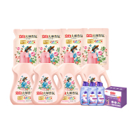 立白洗衣组合大师香氛液1kg*4瓶+500g*4袋+御品液80g*3瓶+内衣皂101g*2块