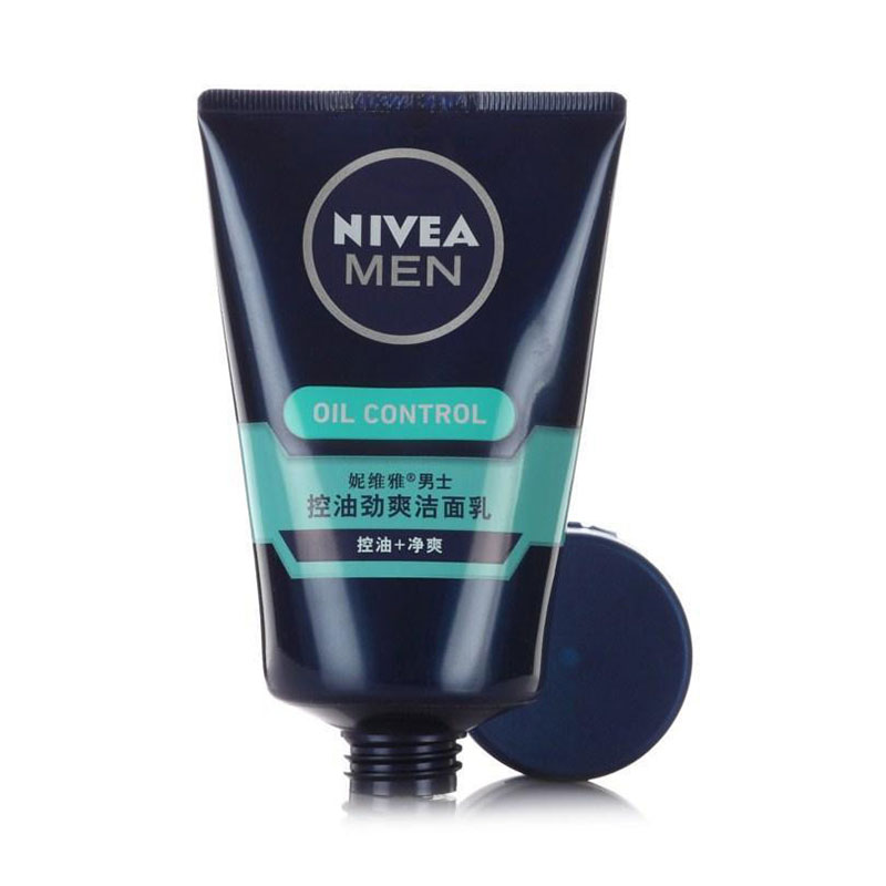 妮维雅(NIVEA)男士控油劲爽洁面乳100g 控油平衡 保湿补水 (新老包装随机发)男士洗面奶 男士洁面高清大图