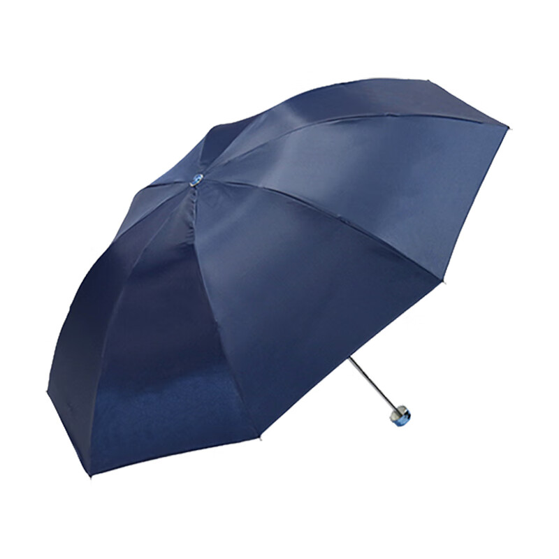 天堂伞 336T 57cmX8骨 三折 银胶 晴雨伞 太阳伞 遮阳伞 颜色随机