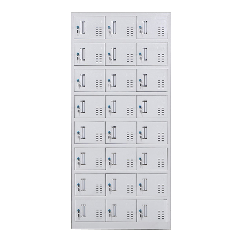 缑氏收纳柜财务档案柜资料柜加厚文件柜办公室带锁铁皮柜二十四门更衣柜高清大图