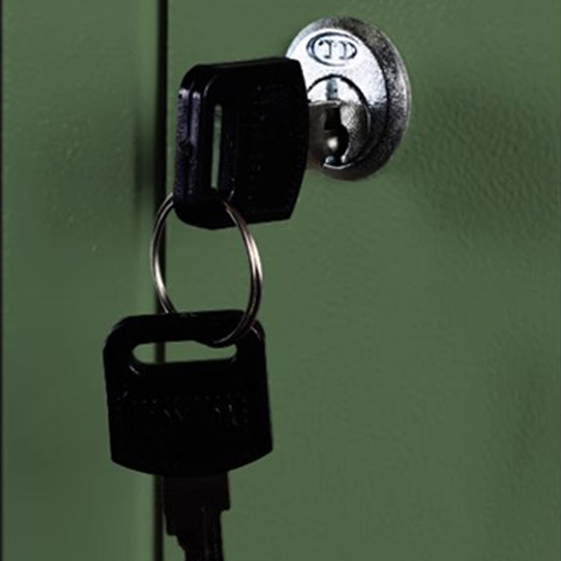 湘渭铁皮更衣柜宿舍储物柜钢制内务柜制式绿皮衣帽柜绿色8门更衣高清大图