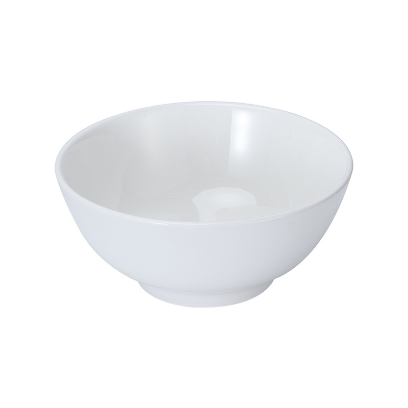 饭碗 汤碗 白色陶瓷饭碗 7寸(17.7*8.1cm)高清大图