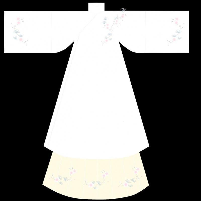 汉服女装襦裙仙女裙中国风学生月槿姬汉服女知春归明制立领斜襟长衫刺绣褶裙春夏日常款袄裙