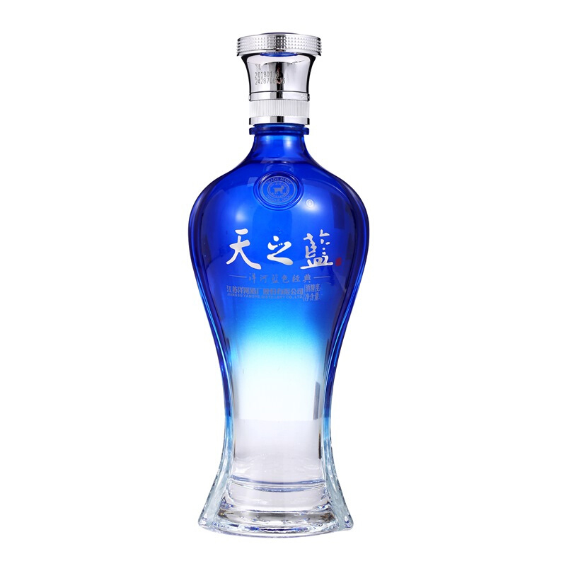 洋河(YangHe) 蓝色经典 天之蓝 46度 480ml*6 整箱装 浓香型白酒 口感绵柔