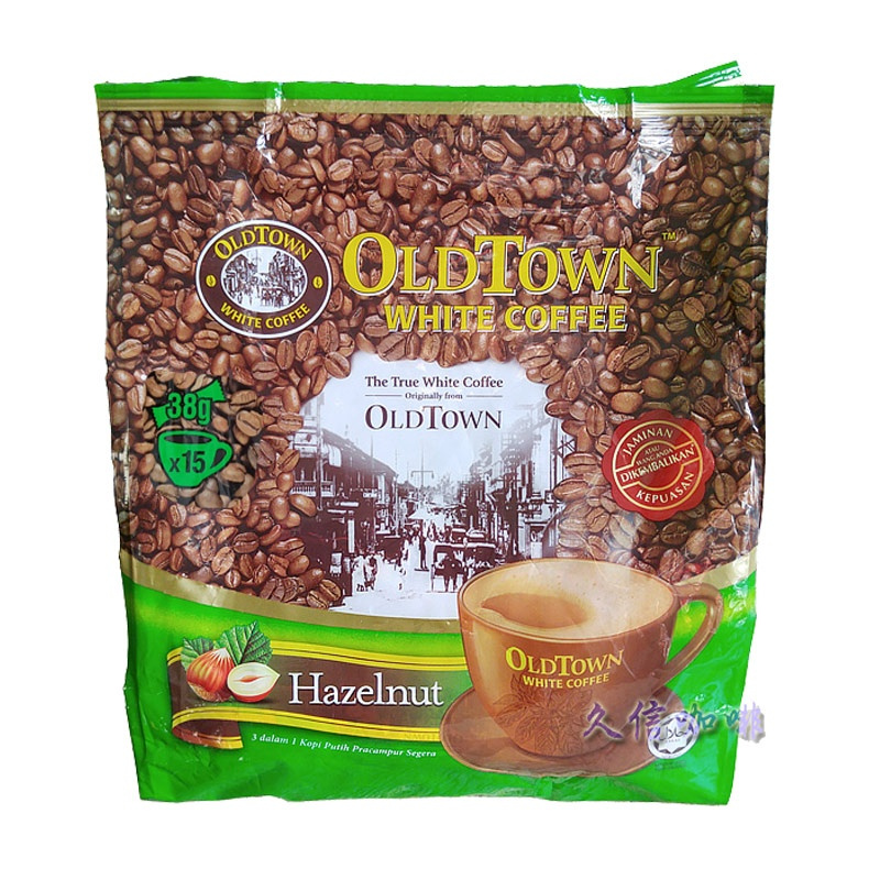 正宗oldtown白咖啡怡保旧街榛果味三合一速溶老街场榛子咖啡570g