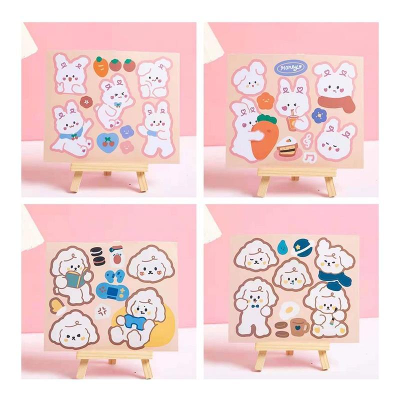 ins卡通防水pvc贴纸可爱少女心贴画手账本装饰