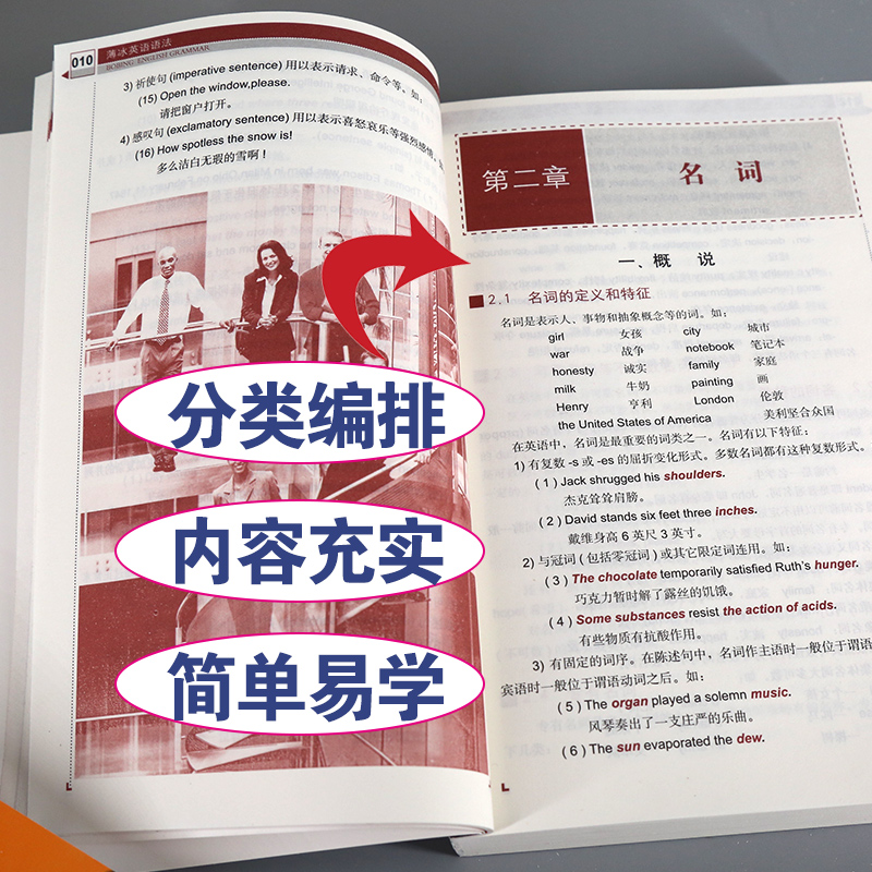 [正版] 薄冰英语语法大全 适初中高中大学版 初高中实用零基础学好语法手册书开明出版薄冰何政安编著语法参考资料高清大图