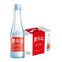 昆仑山 天然雪山矿泉水 高端矿泉水 350ml*12瓶 整箱装