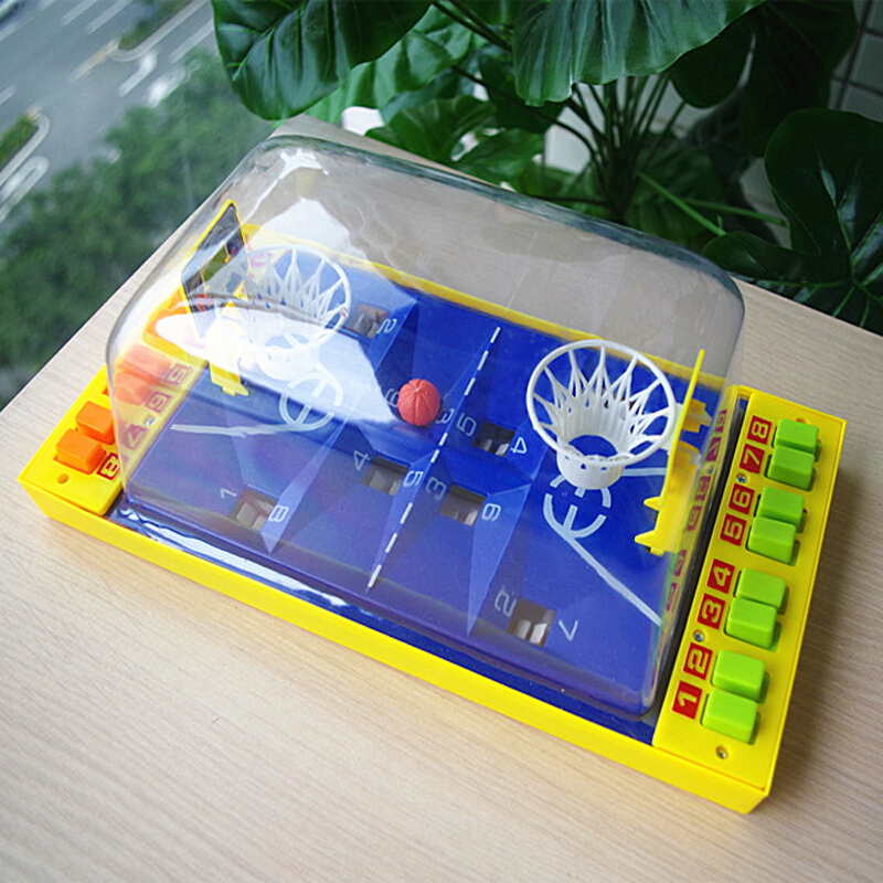 儿童玩具弹射篮球投篮机对打游戏亲子互动桌游早教休闲男女孩大号蓝底