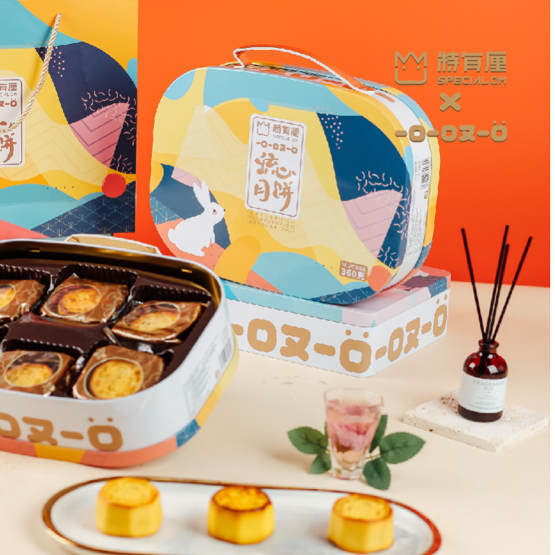 特有厘广式奶黄流心月饼流心奶黄月饼360g